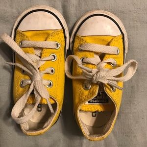 Yellow Toddler Converse - size 5